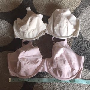 BALI 38 double D light pink, Egg shell, like new